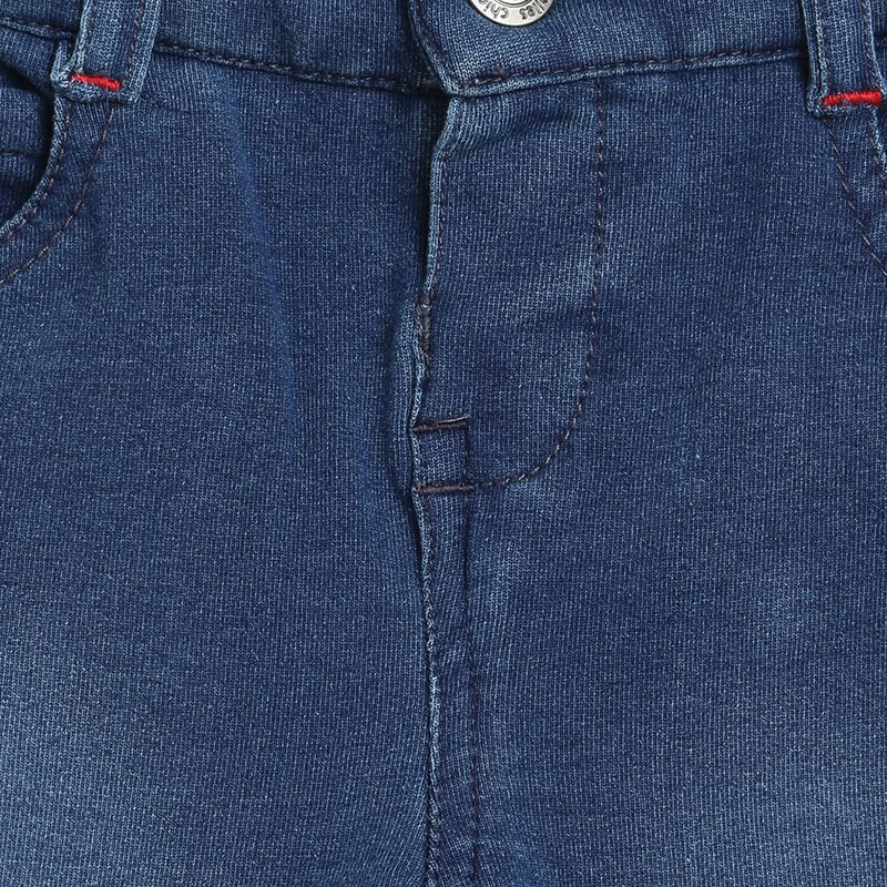 Boys Medium Blue Long Knitted Trousers image number null